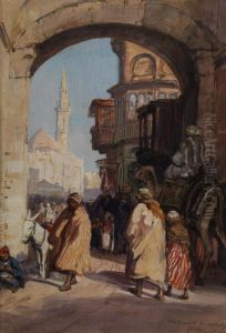 Markt In Kairo by Georg Macco