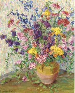 A Vase Of Flowers by Mary Nicholena Maccord