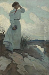 Louise Loved To Climb To The Summit On One Of The Barren Hills Flanking The River And Stand There While The Wind Blew