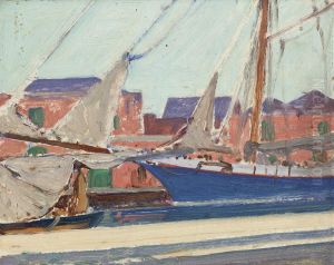 The Docks, Barbados by James Edward Hervey MacDonald