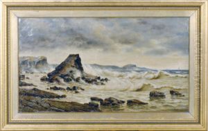 Rough Waters On The Rocky Coastline