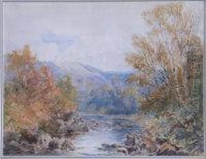 Scottish River Landscape by John Blake Macdonald