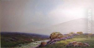 'highland Scene', Watercolour, 32cm X 63.5cm, Signed, Framed by John Blake Macdonald