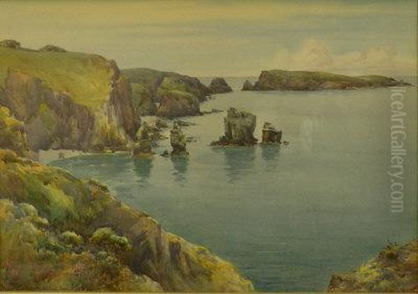 The Bastioned Crags Of Sark - view 1
