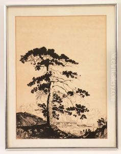 A Landscape With Central Tree