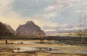 Dumbarton Rock; And Ormidale, Kyle Of Bute, Scotland by Allan Macdougall