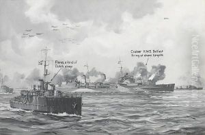 Engaging German Shore Batteries by William Macdowell