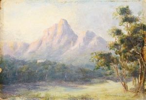 Park Scene With Mountains In Thedistance