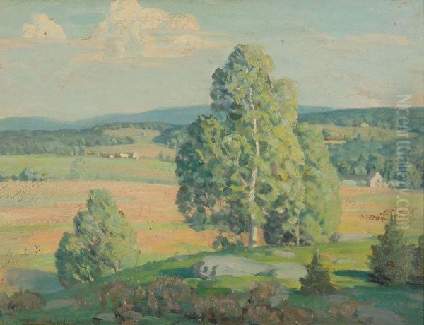 Pastoral Landscape With Distant Farm - view 1