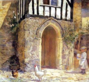 Feeding The Hens by Jessie MacGregor