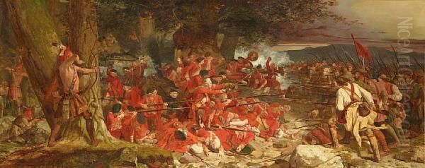 An Incident In The Revolutionary War Of America (the Fraser Highlanders At Stone Ferry) - view 1