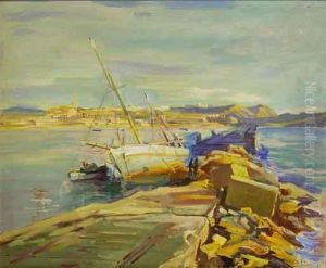 "port De Sant Feliu". by Josep Macias Morell