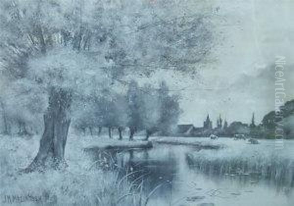 River Meadows With Willows - view 1