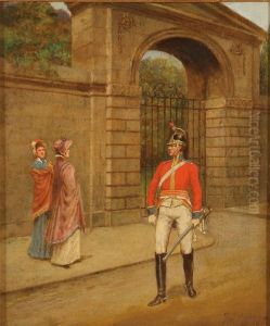 A Soldier And Two Women