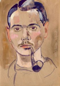 Selbstbildnis by Helmut Macke