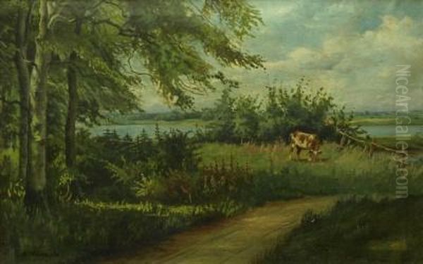 Landschaft Mit Weidender Kuh - view 1