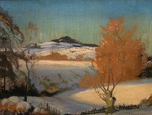 "snow On Clent" by Clarence V. Mackenzie