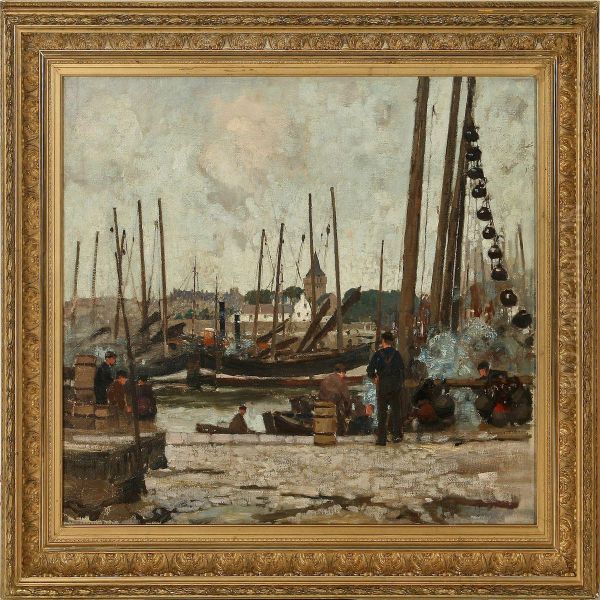 Harbour Scene From Scotland - view 1