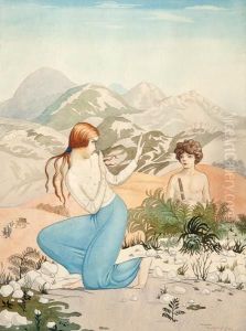 Original Watercolour From The Crock Of Gold By Jamesstephens Original Watercolour From The Crock Of Gold By Jamesstephens
