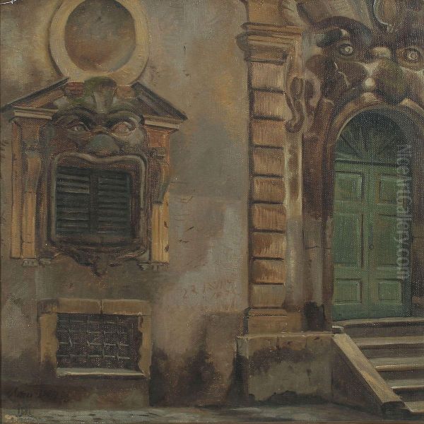 At An Entrance To A House In Italy - view 1