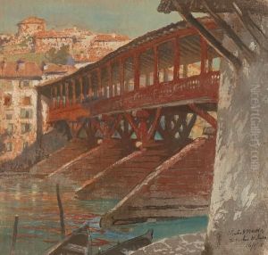 The Bassano Bridge by Charles Hodge Mackie