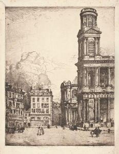 Paris, Place Et Rue Saint-sulpice - view 1
