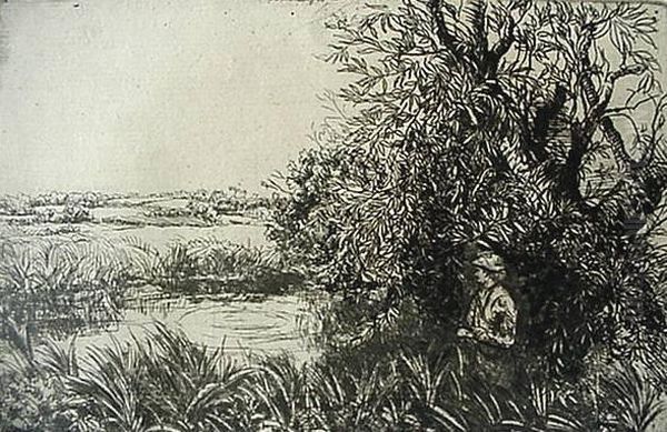 Man Fishing - view 1