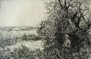 Man Fishing by Donald Shaw Maclaughlan