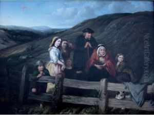 The Railway Side - Waiting To See Queen Victoria by Jessie Macleod