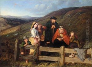 The Railway Side, Waiting To See Queen Victoria by Jessie Macleod