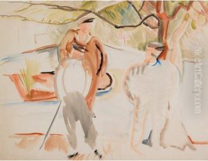 Golfers by Pegi Nicol Macleod