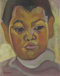 Portrait Of An Indian Boy by Pegi Nicol Macleod