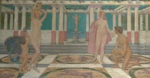 Study Of A Fresco by Mary L. Fairchild Macmonnies Low