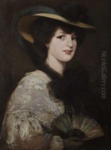 Portrait Of A Lady With A Fan