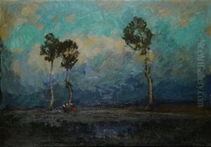 An Early Evening Landscape by Gustav Macoun