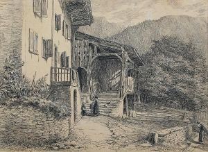'at Seewis' - Switzerland by Percy Thomas Macquoid