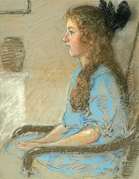 Seated Child's Profile - view 1