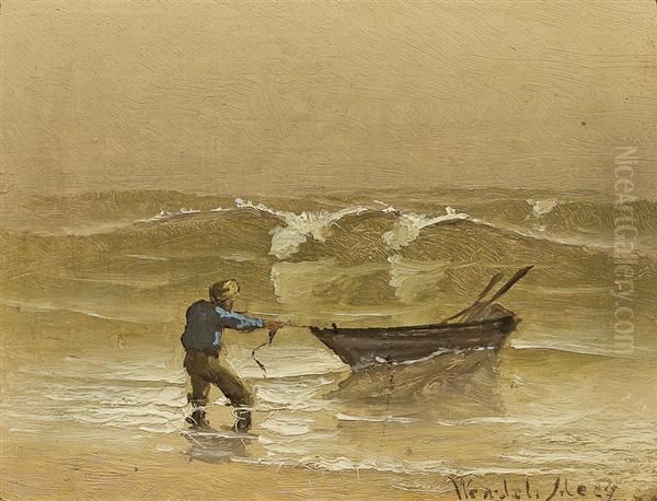 Beaching The Boat, Nantucket - view 1