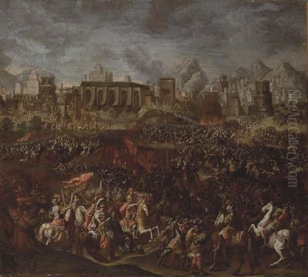 Hannibal Fighting The Romans - view 1