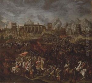 Hannibal Fighting The Romans by Michiel Maddersteeg