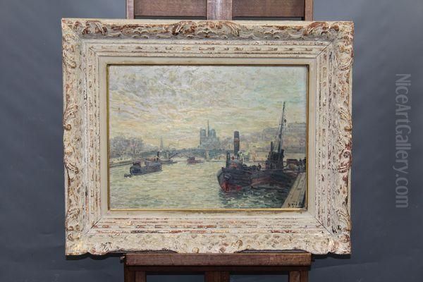Peniche Amarree Sur La Seine A Paris - view 1