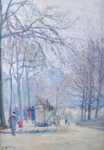 Paris, Les Quais, Les Bouquinistes by Gustave Madelain