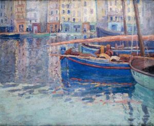 Bateaux Dans Le Port by Paul Madeline