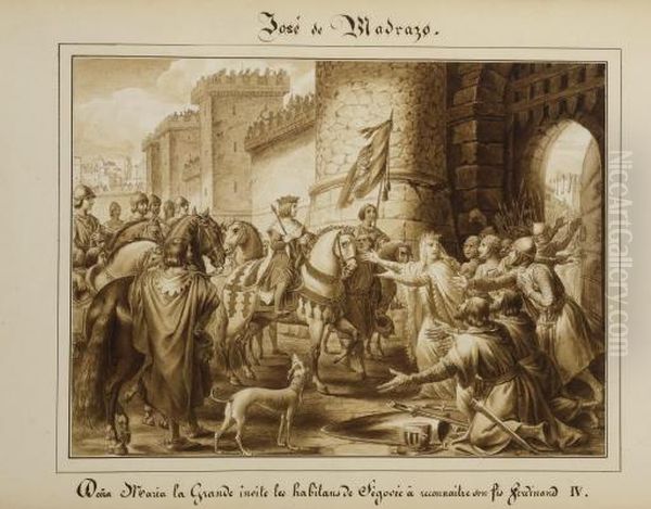 Maria De Molina Presente Son Fils Ferdinand Iv Au Peuple De Segovie - view 1