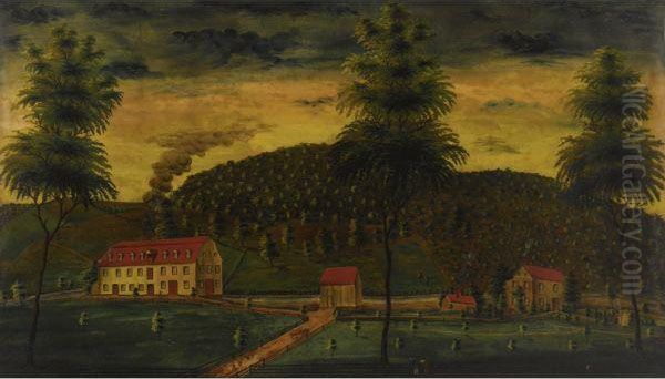 Red-roofed Distillery And Out-buildings Nestled In Greenhills - view 1