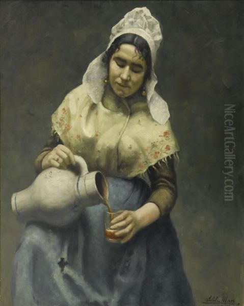 Maidservant With A Pitcher. - view 1