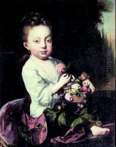 Bimba Con Cesto Di Fiori by Gerrit Maes