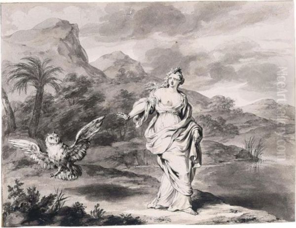 Ascalaphus Transformed Into An Owl - view 1