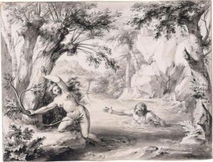 Alpheus And Arethusa by Godfried Maes