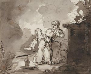 Couple En Prere by Nicolaes Maes